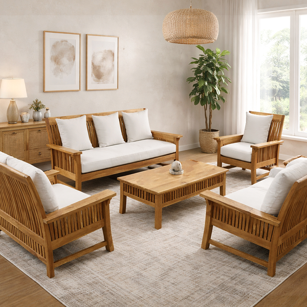 set sofa amerika (1+1+2+3) + Middle table